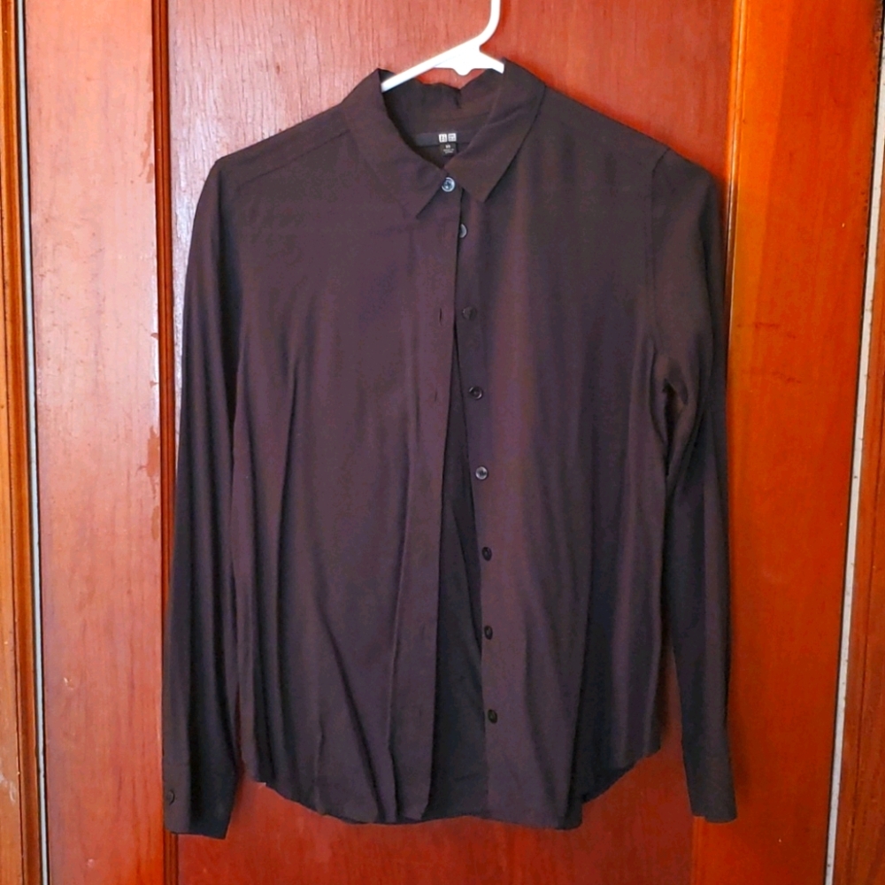 Black button up dress shirt
